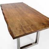 SIX Esstisch Akazie Baumkante Stone Finish 160x90