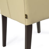 SIX Ledersessel Armlehnstuhl Galdo Sand, Hartholz (Wenge)