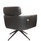 SIX Ledersessel Elito Schwarz, Metall