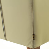 SIX Lederstuhl Armlehnstuhl Galdo Sand, Nussbaum