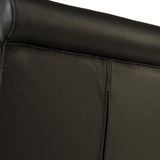 SIX Lederstuhl Armlehnstuhl Galdo Schwarz, Eiche