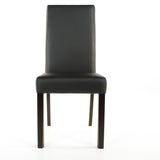 SIX Lederstuhl Bambi Schwarz, Hartholz (Wenge)