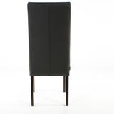 SIX Lederstuhl Bambi Schwarz, Hartholz (Wenge)