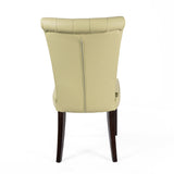 SIX Lederstuhl Capo Sand Beige, Hartholz (Wenge) - Sets