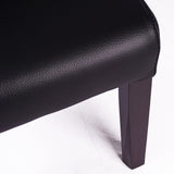 SIX Lederstuhl Felice Schwarz, Hartholz (Wenge)
