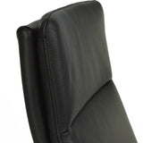 SIX Lederstuhl Gatto Schwarz, Edelstahl