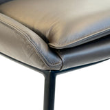 SIX Lederstuhl Lusso Braun, Metall