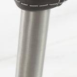 SIX Lederstuhl Ricco Grau, Edelstahl