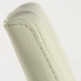 SIX Lederstuhl Ricco Creme Weiß (2201), Edelstahl