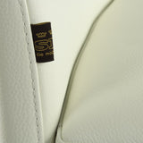 SIX Lederstuhl Ricco Creme Weiß (2201), Edelstahl
