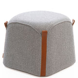 SIX Polsterhocker Fußhocker Trapezförmiger 48x48x43 Grau