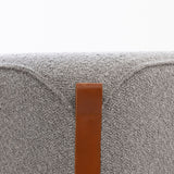 SIX Polsterhocker Fußhocker Trapezförmiger 48x48x43 Grau
