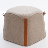 SIX Polsterhocker Fußhocker Trapezförmiger 48x48x43 hell Braun