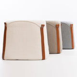 SIX Polsterhocker Fußhocker Trapezförmiger 48x48x43 Beige Creme