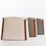 SIX Polsterhocker Fußhocker Trapezförmiger 48x48x43 Beige Creme