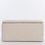 SIX Polsterhocker Fußhocker rechteckig 820x410x430 Bouclé Stoff Beige