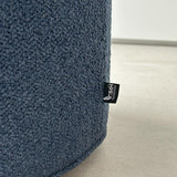 SIX Polsterhocker Fußhocker rund 42x43 Stoff soft Blau