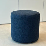 SIX Polsterhocker Fußhocker rund 42x43 Stoff soft Blau