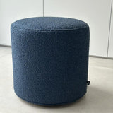 SIX Polsterhocker Fußhocker rund 42x43 Stoff soft Blau