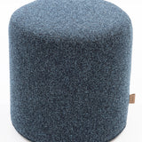 SIX Polsterhocker Fußhocker rund 42x40 Stoff soft Blau