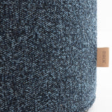 SIX Polsterhocker Fußhocker rund 42x40 Stoff soft Blau