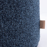 SIX Polsterhocker Fußhocker rund 42x53 Stoff soft Blau