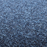 SIX Polsterhocker Fußhocker rund 42x53 Stoff soft Blau