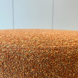 SIX Polsterhocker Fußhocker rund 42x53 Stoff soft hell Orange Terracotta