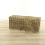 SIX Rattanbank Sitzbank Wäschebox Grau Braun