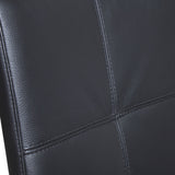 SIX Freischwinger Lederstuhl Libero Rindsleder Schwarz, Edelstahl