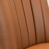 SIX Lederstuhl Fenci hellbraun Nussbaum, Nussbaum