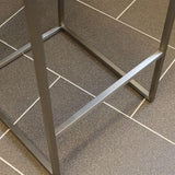 SIX Barhocker Cuci Rindsleder Braun Edelstahl