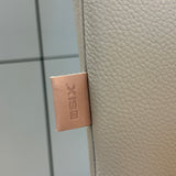 SIX Lederstuhl Gatto Sand, Edelstahl