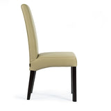 SIX Lederstuhl Bambi Sand, Hartholz (Wenge)