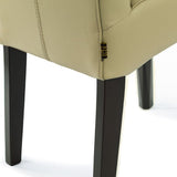 SIX Lederstuhl Bambi Sand, Hartholz (Wenge)