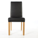 SIX Lederstuhl Bambi Schwarz, Eiche