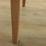 SIX Lederstuhl Felice Creme Weiß, Eiche