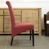 SIX Lederstuhl Felice Rot, Hartholz (Wenge) - Sets