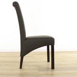 SIX Lederstuhl Felice Braun, Hartholz (Wenge)