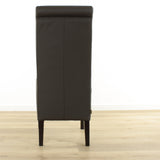 SIX Lederstuhl Felice Braun, Hartholz (Wenge)