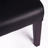 SIX Lederstuhl Felice Schwarz, Hartholz (Wenge) - Sets