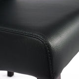 SIX Lederstuhl Felice Schwarz, Hartholz (Wenge) - Sets