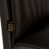 SIX Lederstuhl Freischwinger Lemgo Rindsleder Braun Edelstahl