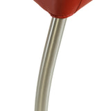 SIX Lederstuhl Gatto Rot, Edelstahl