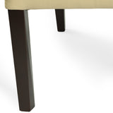 SIX Lederstuhl Regina Federkern Sand, Hartholz (Wenge)