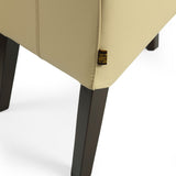 SIX Lederstuhl Regina Federkern Sand, Hartholz (Wenge) - Sets