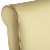 SIX Lederstuhl Regina Federkern Sand, Hartholz (Wenge)