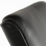 SIX Lederstuhl Ricco Schwarz, Edelstahl - Sets