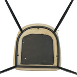 SIX Lederstuhl Armlehnstuhl Lusso Sand, Metall