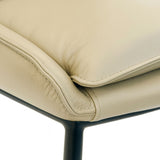 SIX Lederstuhl Lusso Sand, Metall